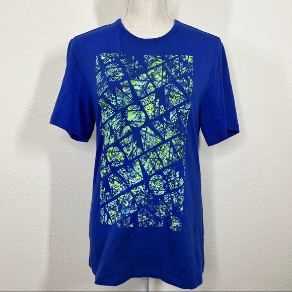 lululemon athletica Tops - Lululemon blue graphic tee shirt